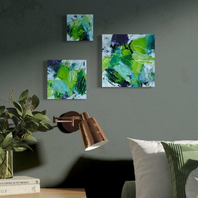 Serie Flow of spring 3-teilig im Schlafraum